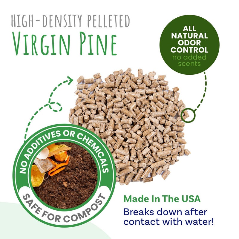 Small Pet Select Pine Pellet Bedding 8lb, Litter Pellets for Rabbit, Guinea Pig, Hamster, Bunny and other Small Animals, Made in USA, 8lb - Image 3